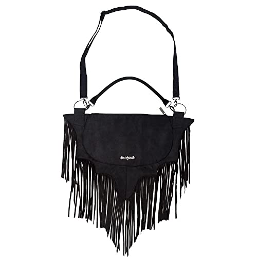 kreepsville 666 Bat Wing Fringe Shoulder Bag Women's Purse Handbag4