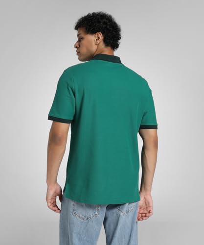 Image of Puma Men Cotton Classic Fit Polo (634698 Wild Green, Small