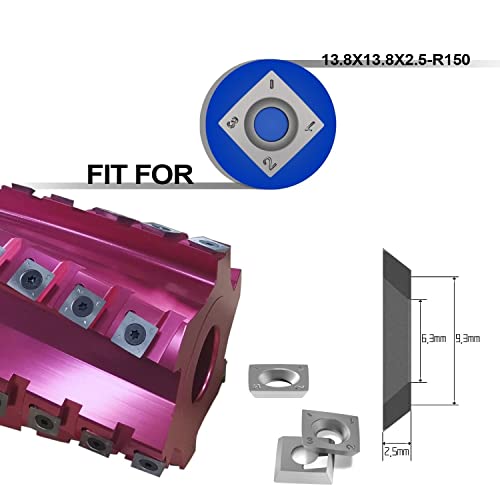 Inserciones Cuadradas de Carburo 13.8mm para Torneado 10pcs miniatura 3