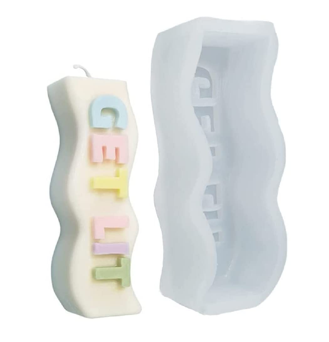 FirstTry Alphabet Letter Pillar Resin Mold I 3D Words Silicone Epoxy Mould I for Candle Making DIY Handmade Ornament Chocolate, Cake Décor, Aromatherapy, Soap, Polymer Clay Art Craft. (GET LIT)-image-41