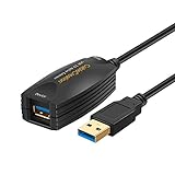 CableCreation Active USB Extension Cable (Long 16.4 FT), USB 3.0 Extender Male to Female Cord with Signal Booster Compatible Oculus Rift Sensor, Oculus Quest/Quest 2 VR, Xbox one, etc. 5 Meters