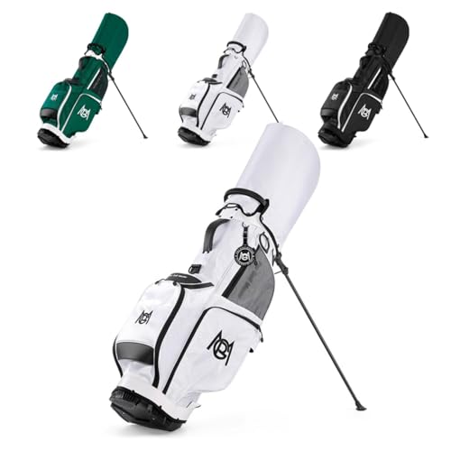 キャディーバッグ スタンド 軽量 3.4kg ゴルフバッグ メンズ レディース 2ボールキャップで、大容量 軽量 Golf Bag ゴルフトラベルバッグ トラベルケース 練習用バッグ ゴルフ クラブケース ファスナーポケット付き 防水耐摩耗性 キャディバッ