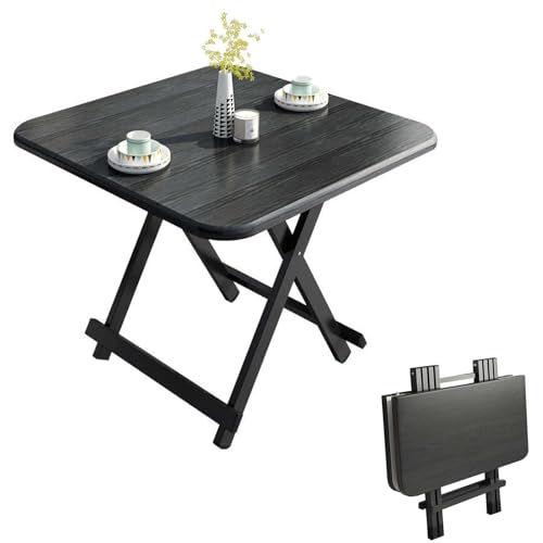 LRHELPBNR Mesa Abatible, Mesa De Cocina Pequeña,Mesa Nórdica Multiusos Portatil para Salón, Comedor, Cocina, Habitación, Balcón, Terraza(A,80X80X74CM/31X31X29IN)
