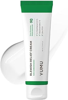 YUMU Cica Exosome Zinc Blemish Relief Cream, Face Moisturizer for Sensitive, Acne-Prone Skin, Lightweight,