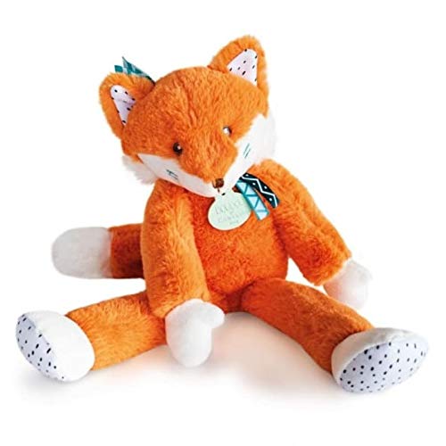 Doudou et Compagnie - Doudou Renard Roux - Tiwipi - Boite Cadeau - 30 Cm - Doux - Idée de Cadeau Naissance Fille et Garçon - Garantie Doudou Perdu - DC3637