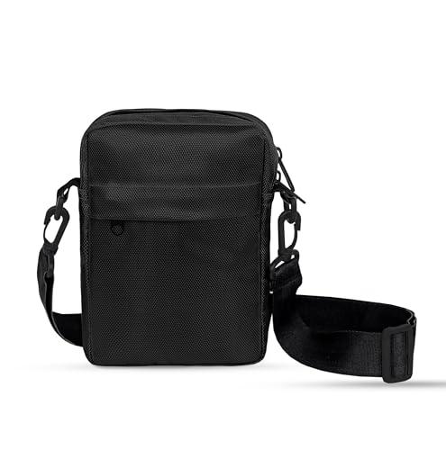 Unisex Crossbody Shoulder Bag, Waterproof Men's Small Side Casual Handbag, Messenger with Zipper & Adjustable Strap,Cordura