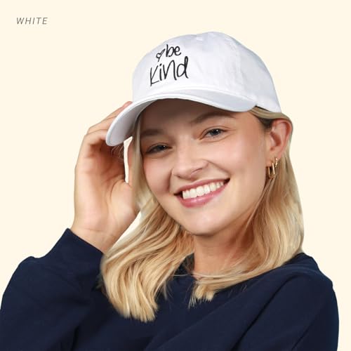 Image of ChoKoLids Be Kind Fashion Dad Hat Cotton Baseball Cap Polo Style Low Profile
