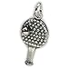 Tischtennis Schläger Sterlingsilber Charm .925 x 1 Ping Pong Charms dkc40407
