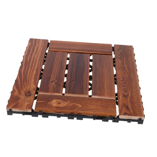 NUOBESTY Holzfliesen Für Außenbereich Ineinandergreifendes Terrassenbodenbelag Terrassenfliesen Für Garten Und Balkon Robuste Kiefernholzstruktur Flexible Verlegemöglichkeit Für Innen NUOBESTY Holzfliesen Für Außenbereich Ineinandergreifendes Terrassenbodenbelag Terrassenfliesen Für Garten Und Balkon Robuste Kiefernholzstruktur Flexible Verlegemöglichkeit Für Innen
