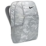 nike brasilia xl zaino ba6216-079 taglia uno, grigio fumo chiaro/grigio freddo metallizzato, taglia unica, portatile