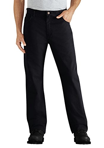 Dickies Men's Regular Fit 6-Pocket Lightweight Jean, Black, 32x34