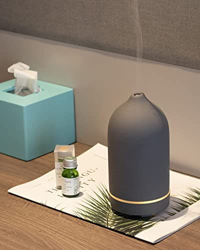 Diffuseur d'arômes en céramique grise JESMAY 120 ML pour une diffusion ultrasonique premium