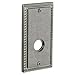 Baldwin R037452LPV Distressed Antique Nickel Individual 5.25" Height Square Rope Left Handed Privacy Rosette