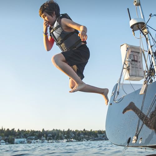 Image of Stohlquist Kids Life Jacket 50-90 lbs - Coast Guard Approved Life Vest - Type III PFD for Boys and Girls - Secure & Adjustable Fit for Swimming, Boating & Water Sports