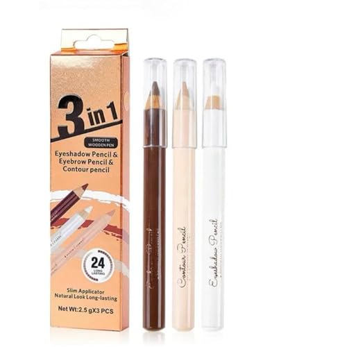 Eyebrow Lift Highlighting & Contour Pencil Set - 3 Eye Makeup Pencils, Fill & Define Eyebrows, For...