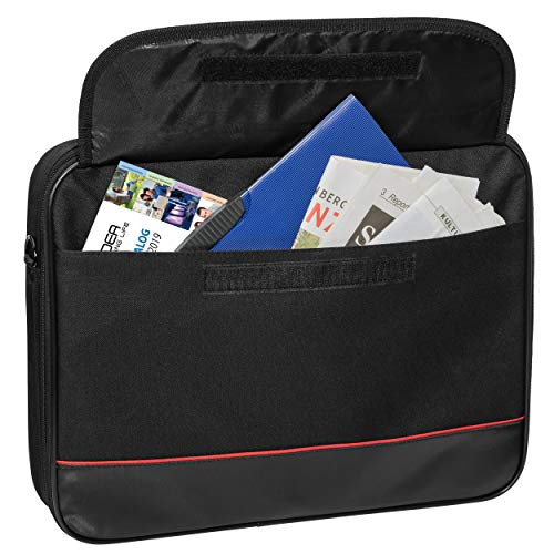 Housse pour ordinateur portable 20,1 pouces PEDEA noire avec sacoche à bandoulière et cadenas