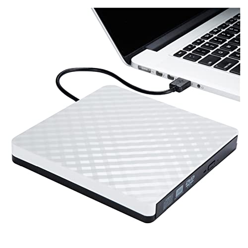 Lectora y grabadora DVD USB 3.0 externa blanca miniatura 4