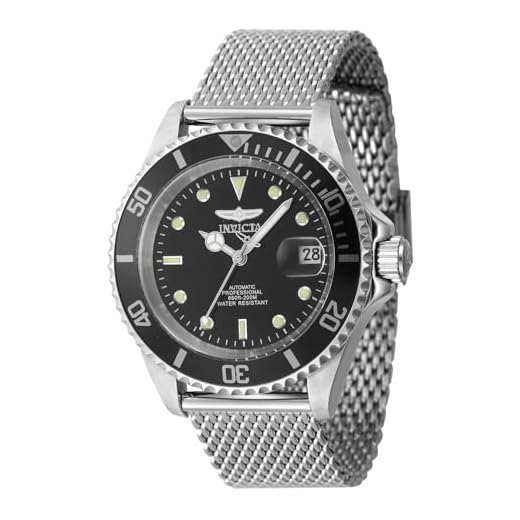 Invicta Relógio masculino 47720 Pro Diver automático com 3 ponteiros e mostrador preto