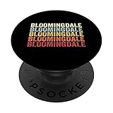 Bloomingdale Illinois Bloomingdale IL Retro Vintage Text PopSockets Swappable PopGrip