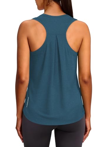 Image of XIEERDUO Tank Top for Women Racerback Sleeveless Workout Tops Loose Fit Yoga Running Gym Shirts for Women