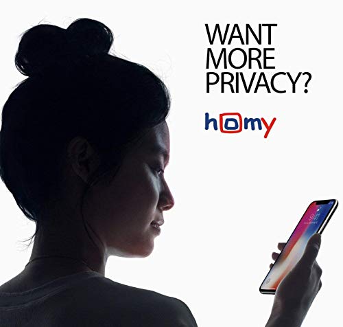 Homy Premium Privacy Screen Protector Kit For Iphone Xs Max 6.5 Inch [2-Pack] 1X Tinted High Clarity Japanese Tempered Glass, 1X Full Black Anti Spy Filter + 2X Camera Lens Cover, Case Friendly, 9H #TOP7