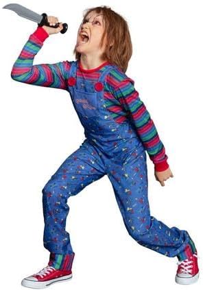 Party City Chucky Costume for Girls - Child’s Play Scary Halloween Costume with Jumpsuit & Striped Shirt - Costumes for Halloween, Birthday Parties & Themed Event - Image 4