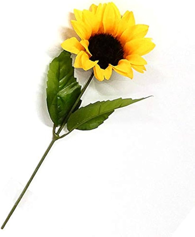 Amazon｜造花 ひまわり 1輪 20cm｜造花 オンライン通販