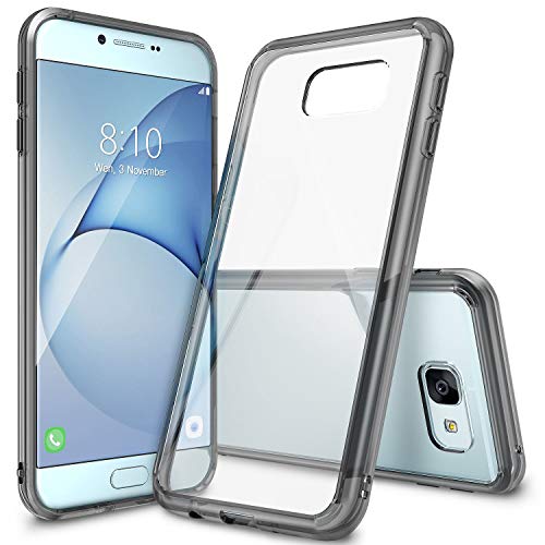 Ringke Fusion Compatible with Galaxy A8 2016 Case Tough PC Back TPU Bumper Drop Protection, Shock Absorption Technology Raised Bezels Protective Cover for Galaxy A8 2016 - Smoke Black