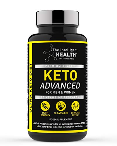 Keto Diet Pills for Men & Women - 60 Capsules - Weight Loss Advanced Keto Pro Plus Tablets  Multi Complex Slimming Food Supplement by The Intelligent Health