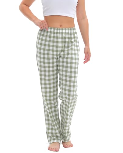 SAMGU Pantalon de pyjama Femme, bas de pyjama, Coton Pantalon de sommeil, pantalon de salon imprimé doux et confortable pour Femme, Pyjama Pants for Women