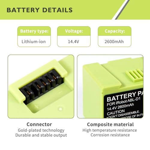 Image of Replacement Battery for iRobot Roomba i7 /i7+ /j7 /j7+ /i3 /i4 /i8 & e5 /e6 Series Replacement Battery Compatible with 20+ Models (7150, 7158, 7556, e5150, e6198)
