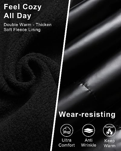 CREATMO US Women's Plus Size Winter Coats Long Puffer Jacket Fleece Lined Parka Removable Fur Hood Available in 1X To 5X4