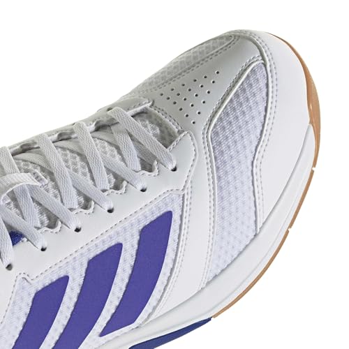 adidas Herren Ligra 8 Mens Indoor Shoes, FTWR White/Solar Purple/semi Lucid Blue, 42 EU – Ansicht 5