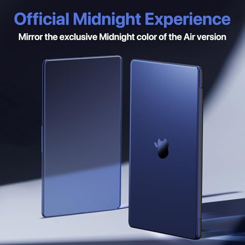 Image of Soonjet Luxe Chroma for MacBook Pro 14 inch Case | M5 M4 M3 M2 M1 Pro /Max 2026-2021 | Midnight Blue Clear | Protective Hard Shell Laptop Cover