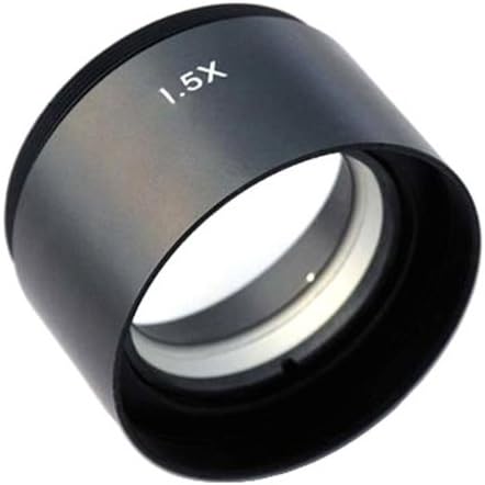 AmScope ZM15 1.5X Barlow Lens For ZM-Series Stereo Microscope Heads, 48mm Diameter Mount