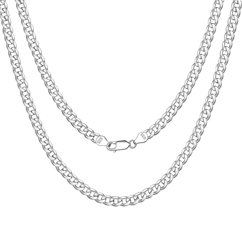 Chicsilver 925 Sterling Silver Chains Cuban Link Chain
