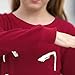 GORLYA Girl's Pullover Tops Cute Cartoon Graphic Print Sweatshirt Clothes for 4-14 Years Kids(GOR1059,16Y,Wine Red)