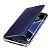 Hovisi Luxurious Shiny Flip Case Cover Samsung Galaxy S6 Edge (Darkblue)