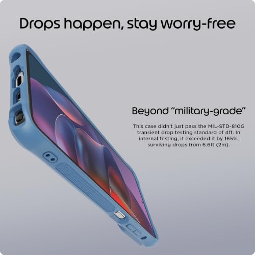Image of Motorola Moto G Stylus (2025 /2026) Rugged Protective Case- Dusk Blue | Precision fit, Military Grade Shock Absorbing Cover for Enhanced Phone Grip, Drop Protection