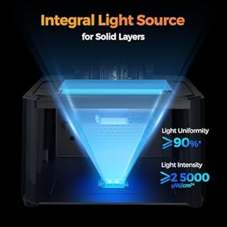 Creality 3D Printer HALOT R6 Resin 3D Printers:Upgraded Light Source with High-Precision Printing LCD Monochrome Screen,Easy Operation No Assembly Required for Kids and Beginner