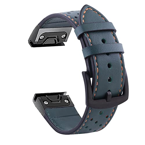 Bracelet de montre en cuir 26mm pour Garmin Fenix 6X élégance vintage chic