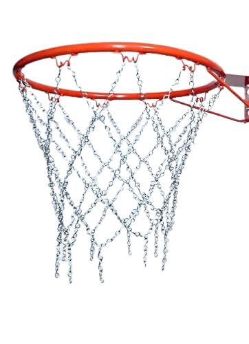 ELK Branded Heavy-Duty Standard Chain Basketball Net with S-Hooks – Rust-Resistant Steel, All-Weather Use, Fits Standard Hoops-image-48