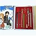Sword Art Online Kirito and Asuna Lot complet de 5 boucles pour couteau