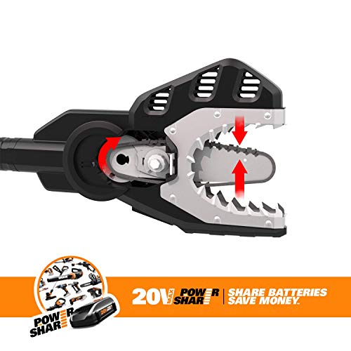 WORX WG320 JawSaw 20V PowerShare Cordless Electric Chainsaw with Auto-Tension (Renewed)