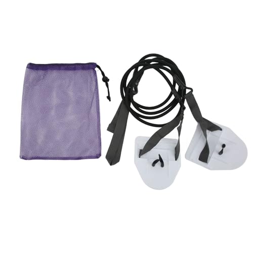 Entrenador de fuerza para brazos de natación en látex blanco miniatura 1