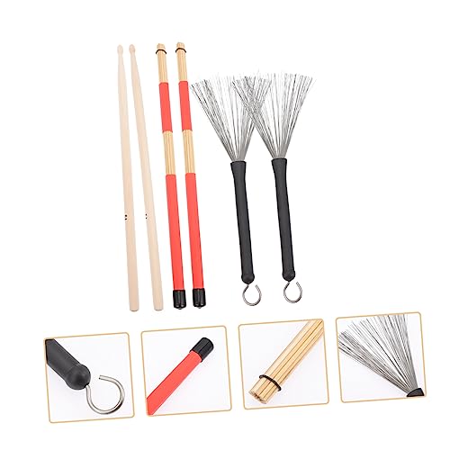Set de baquetas y escobillas para percusión con bolsa miniatura 7