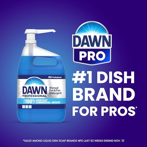 Dawn Professional Manual Pot and Pan Detergent Dish Soap Dishwashing Liquid Concentrate, 38 fl oz (Case of 8)