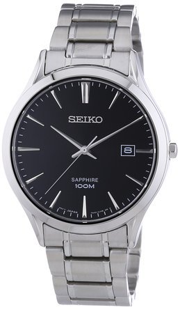 セイコー Seiko Classic Black Dial Stainless Steel Mens Watch SGEG95 男性 メンズ 腕時計 【並行輸入品】