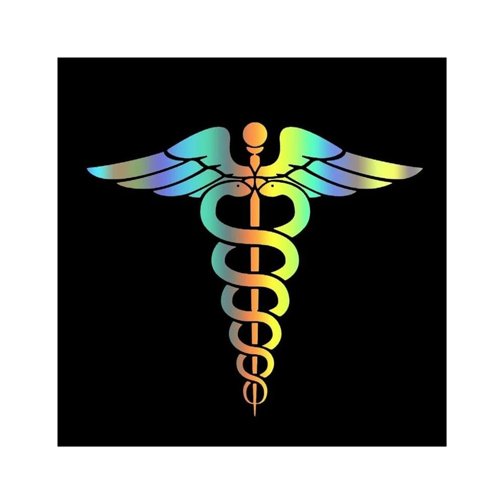 Bertdcx Laser Auto Accessory Car Stickers Vinyl Decal Medical Sign Motorcycle Decorative Accessories(Laser)