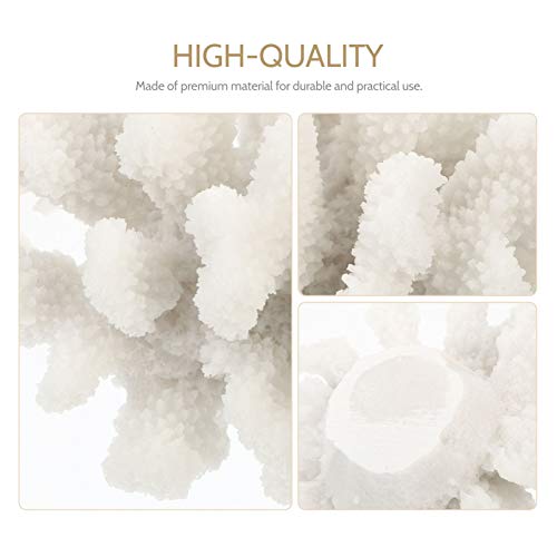 POPETPOP 2Pcs Resina Artificial Coral Decoração Subaquática Mar Plantas Plantas de Aquário Decoração